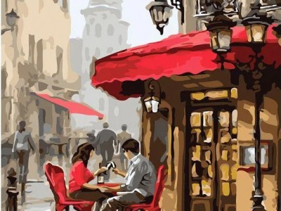 Влюбленные в кафе