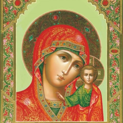 Казанская икона Божьей Матери (Частичная)