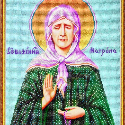 Икона Святая Матрона Московская (Частичная)